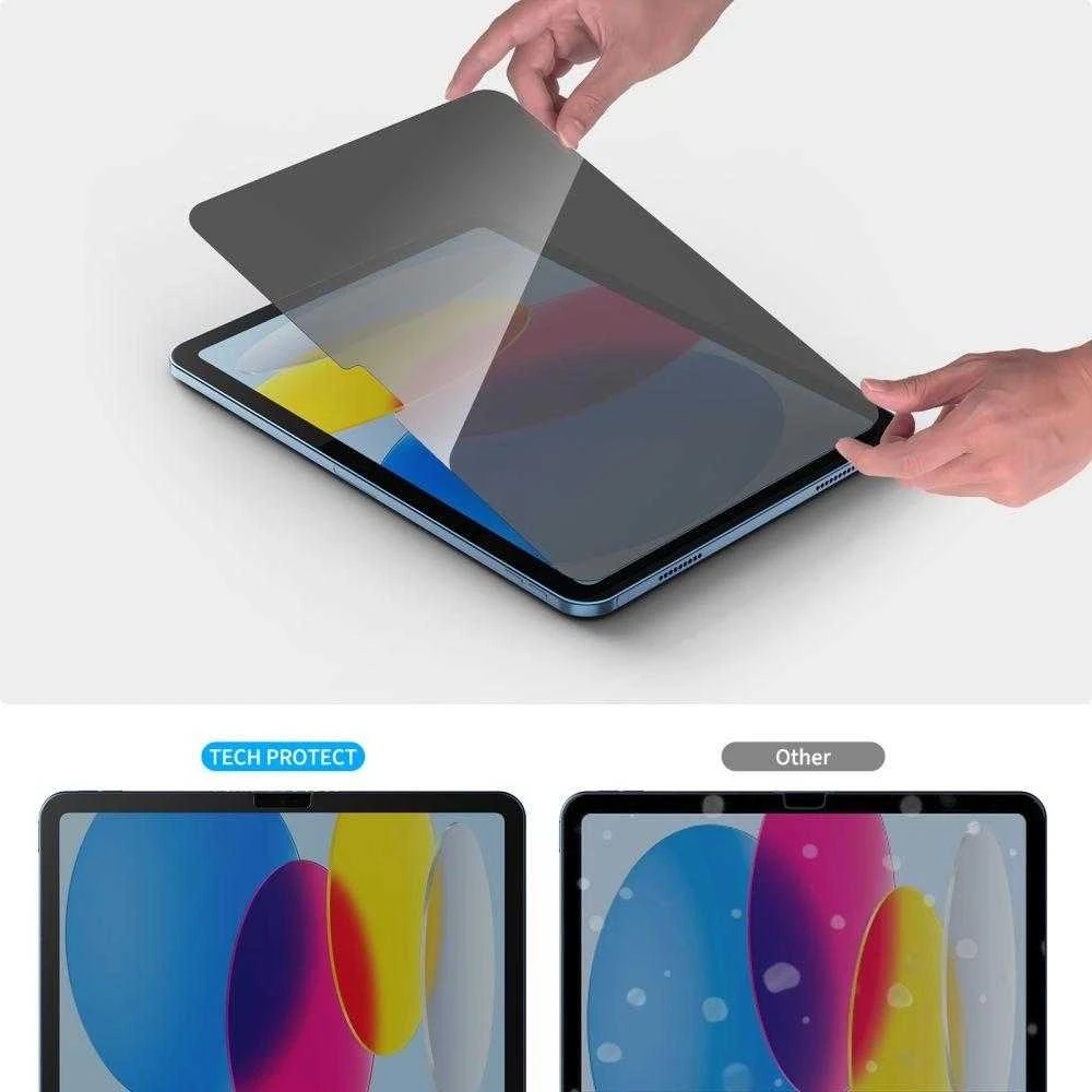 „Tech-Protect Glass Spy+“ privatumo stiklas, skirtas „iPad 10.9“ (2022 m.) / „iPad 11“ (2025 m.)