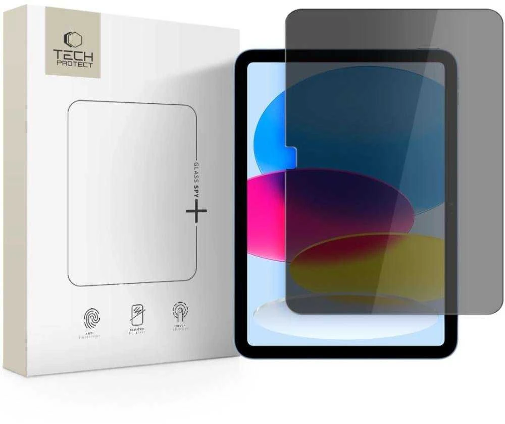 „Tech-Protect Glass Spy+“ privatumo stiklas, skirtas „iPad 10.9“ (2022 m.) / „iPad 11“ (2025 m.)