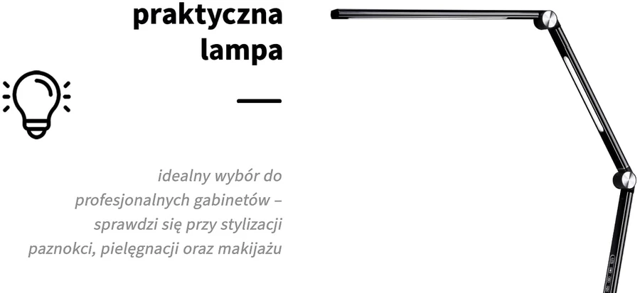 Activeshop Kosmetologinė LED lempa Yoga Juodas 22W