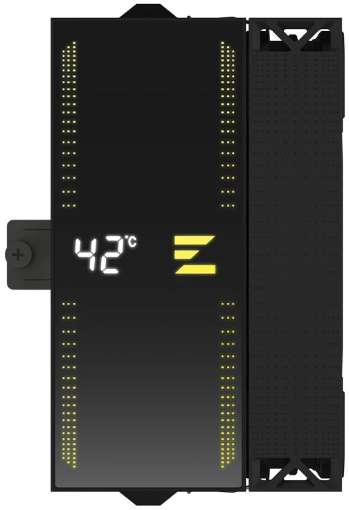 Procesoriaus aušintuvas su temperatūros ekranu Zalman CNPS13X DS, 120 mm, juodas