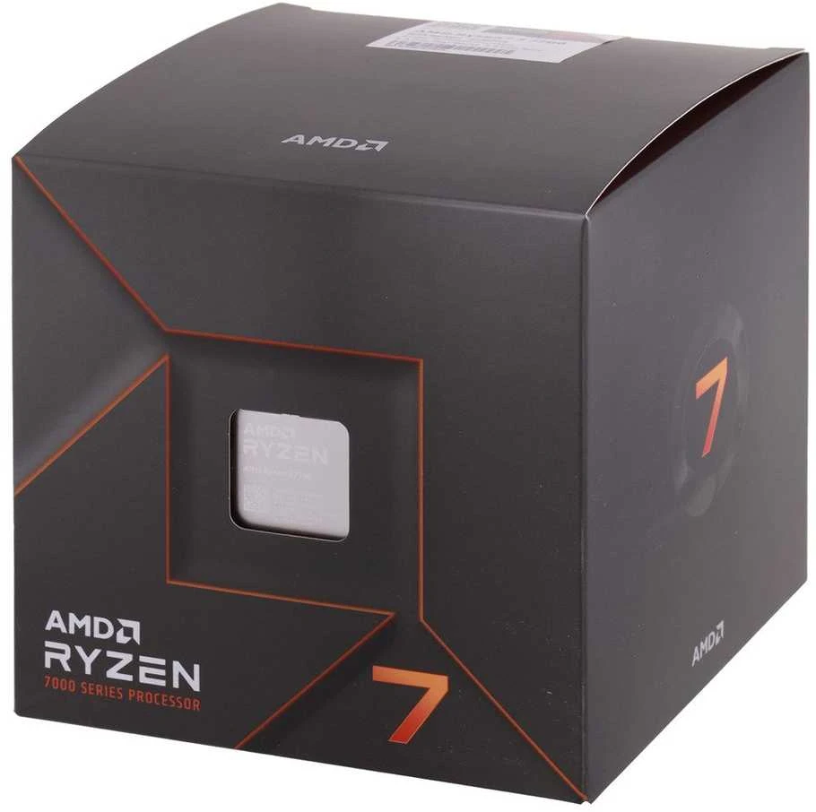 Procesorius AMD Ryzen 7 7700 5.3GHz AM5 8C/16T 65W 40MB su Wraith Prism Cooler BOX