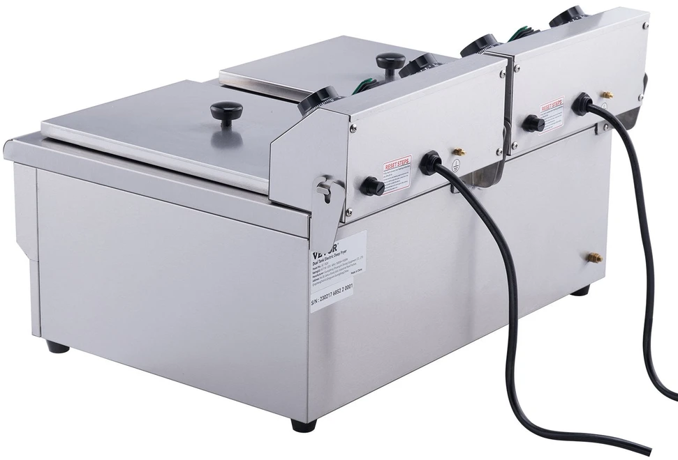 VEVOR Elektrinė dviguba gruzdintuvė, 6000W