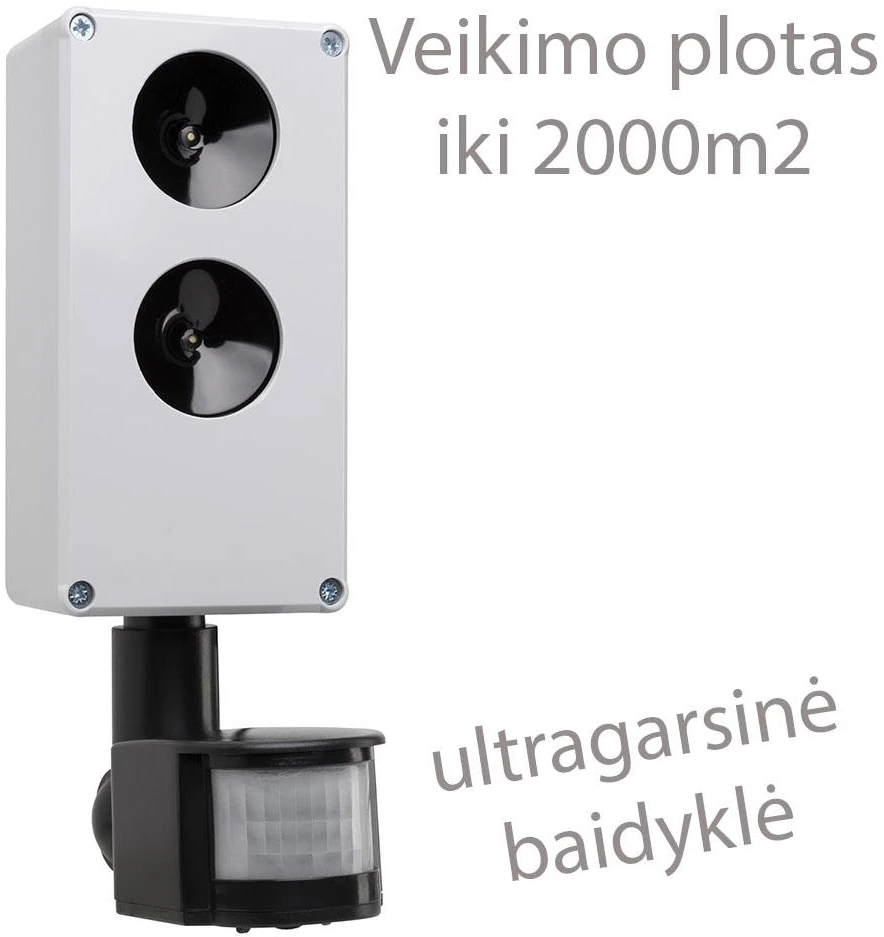 Profesionali ultragarsinė baidyklė 2000m2