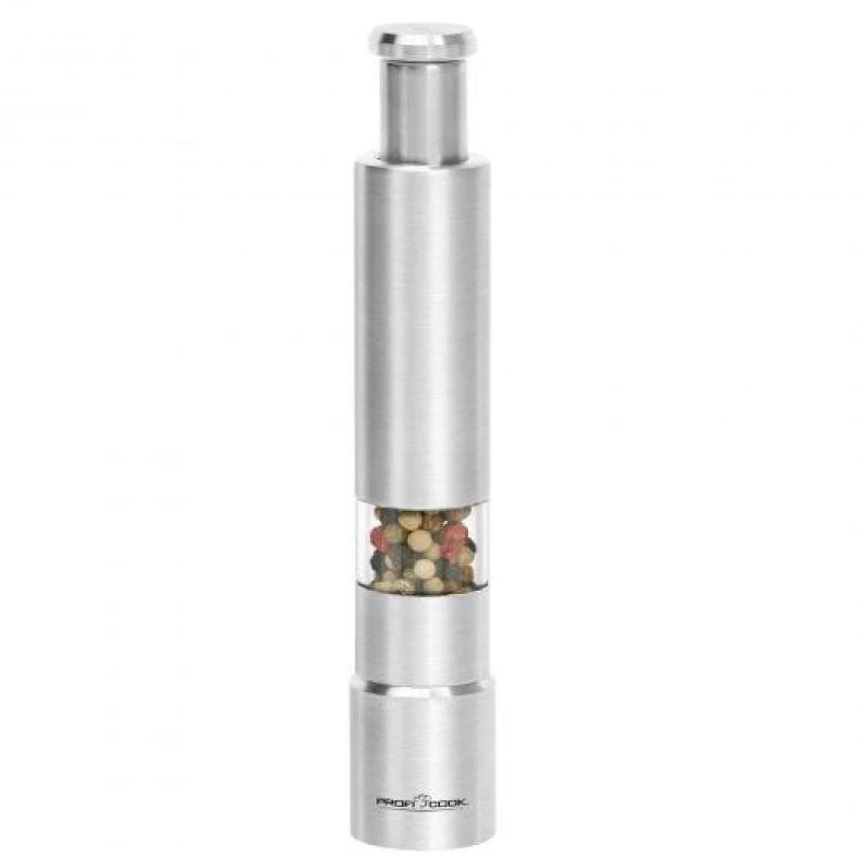 Profi Cook ProfiCook PC-PSM 1160 Salt & pepper grinder set Nerūdijantis plienas, Transparent