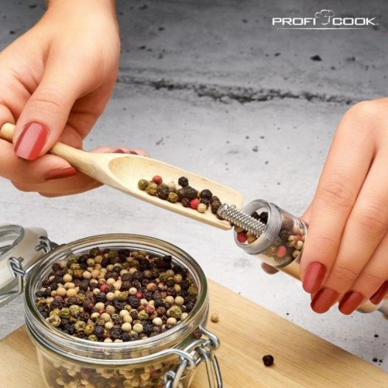 Profi Cook ProfiCook PC-PSM 1160 Salt & pepper grinder set Nerūdijantis plienas, Transparent