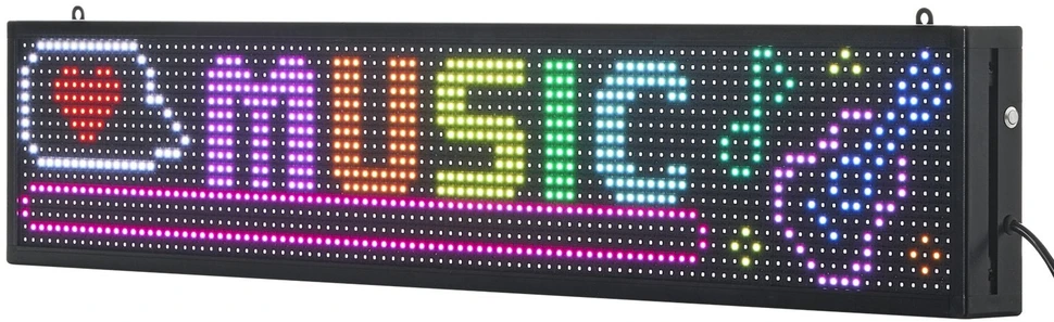 VEVOR 40x8 cm programuojamas LED ekranas
