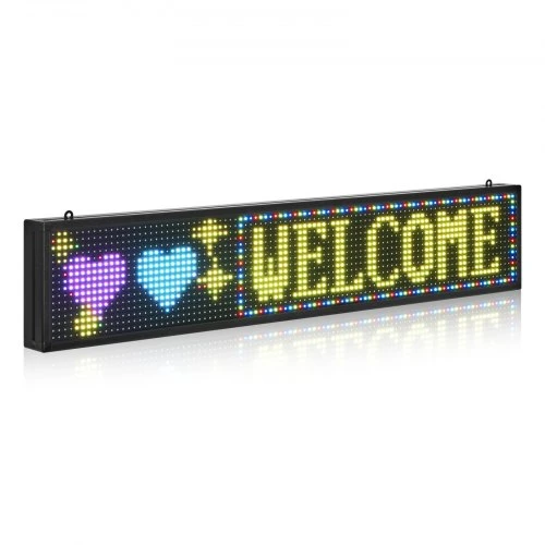 VEVOR 40x8 cm programuojamas LED ekranas