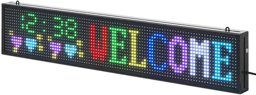 VEVOR 40x8 cm programuojamas LED ekranas