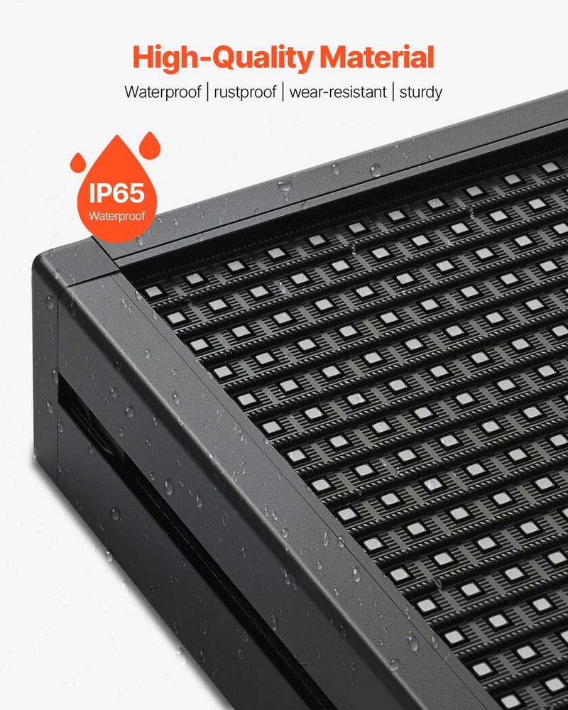 VEVOR 52 cm x 8 cm programuojama LED reklaminė lenta