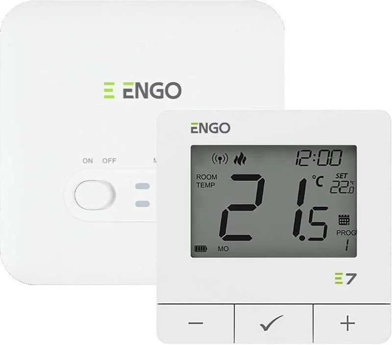 Engo Controls Engo E7 belaidis termostatas 16A, baltas