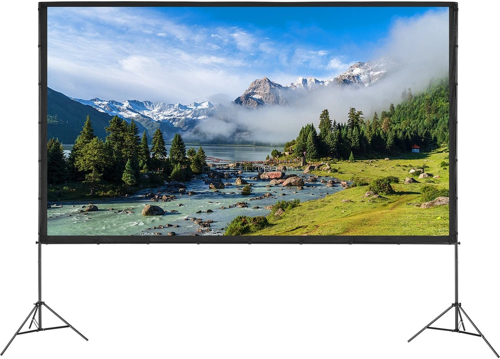VEVOR Projektoriaus ekranas su stovu, 150 cm 16:9