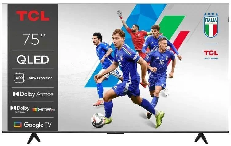 TCL 4K QLED televizorius | 75T69C | 75 | Išmanusis televizorius | „Google TV“ | UHD