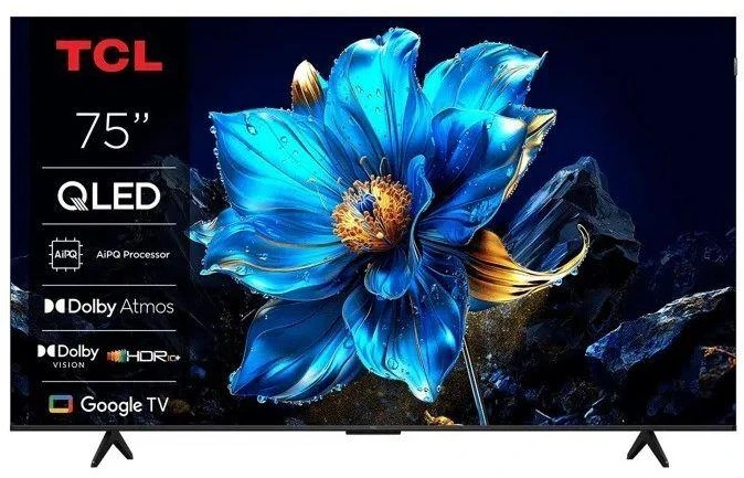 TCL 4K QLED televizorius | 75T69C | 75 | Išmanusis televizorius | „Google TV“ | UHD