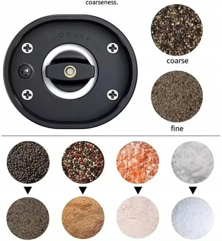 Cecotec PROMIS pipirų ir druskos malūnėlių rinkinys su stovu MP36X2