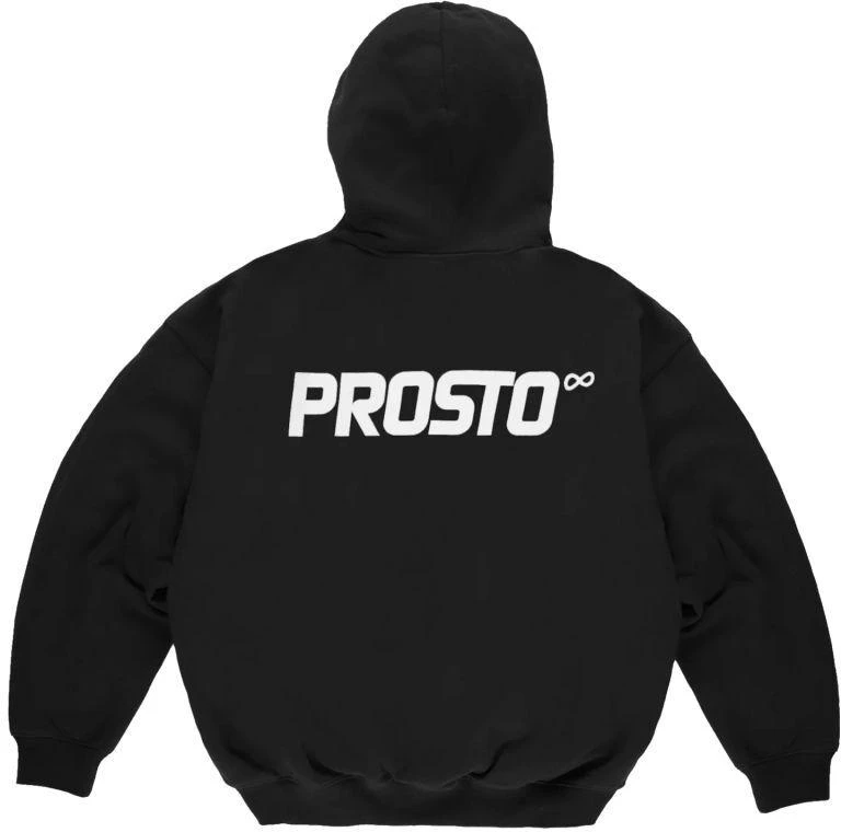 Prosto Infinity užtraukiamas džemperis su gobtuvu KL261MSWE2031, juodas, L dydis