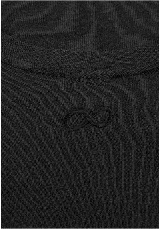 Prosto Jacquard Label marškinėliai KL261MTEE1042 juodi L