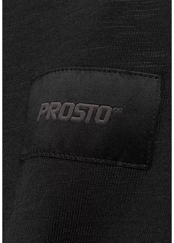Prosto Jacquard Label marškinėliai KL261MTEE1042 juodi L