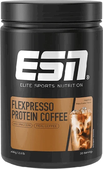 Proteinų kavos milteliai ESN Flexpresso 908 g, karamelės skonio