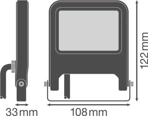 Prožektorius VALUE 10 W 4000 K IP65 BK