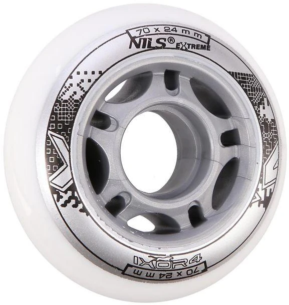 PU 70x24 82A balti ratukai (4 vnt.) NILS EXTREME