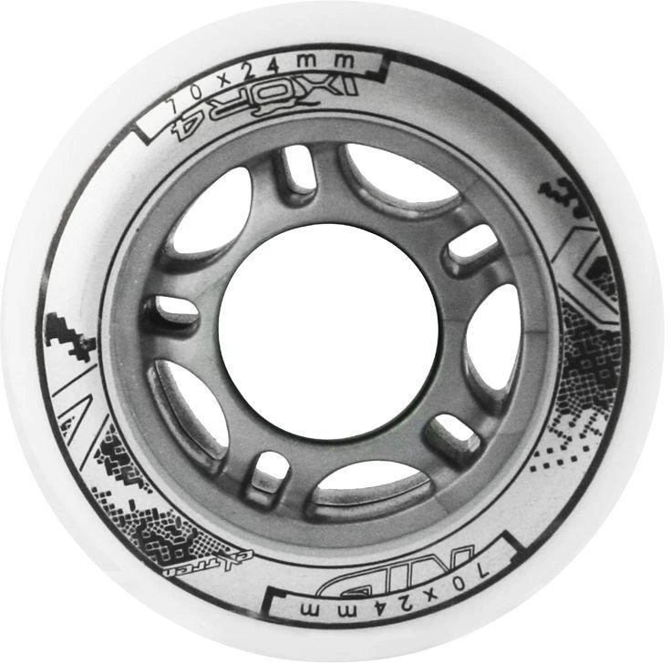 PU 70x24 82A balti ratukai (4 vnt.) NILS EXTREME