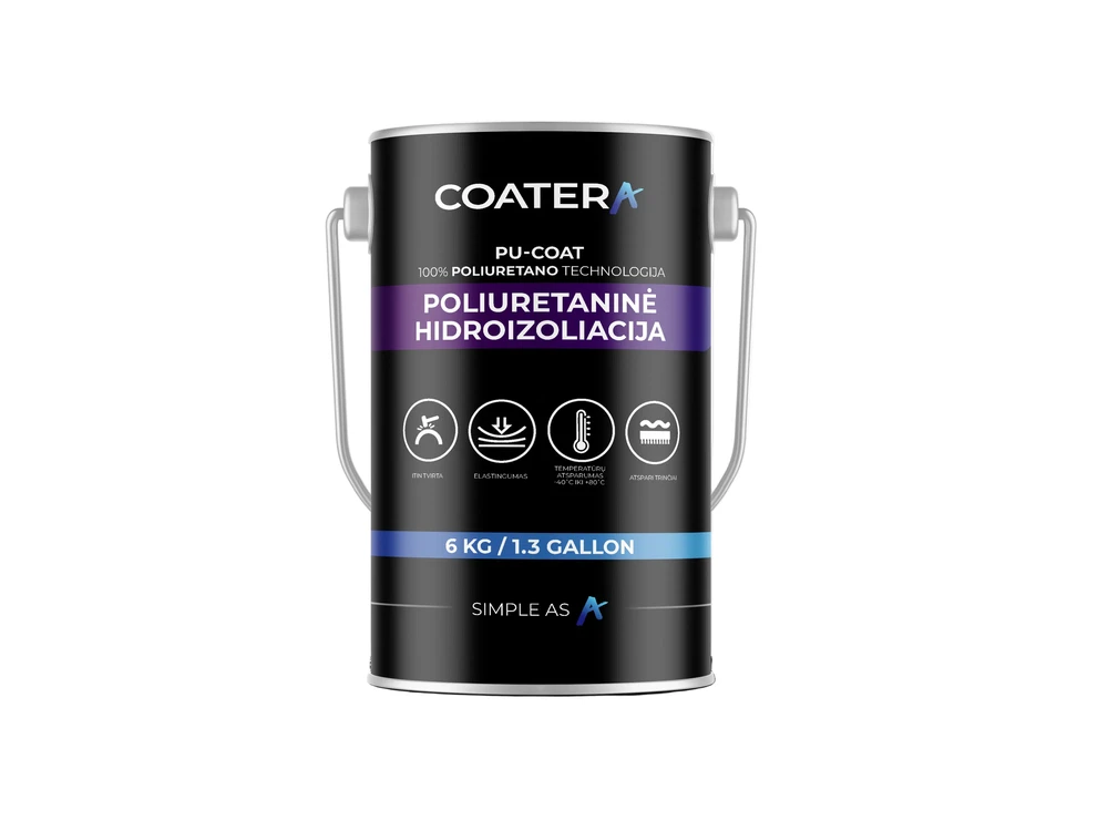 PU-COAT poliuretaninė hidroizoliacija