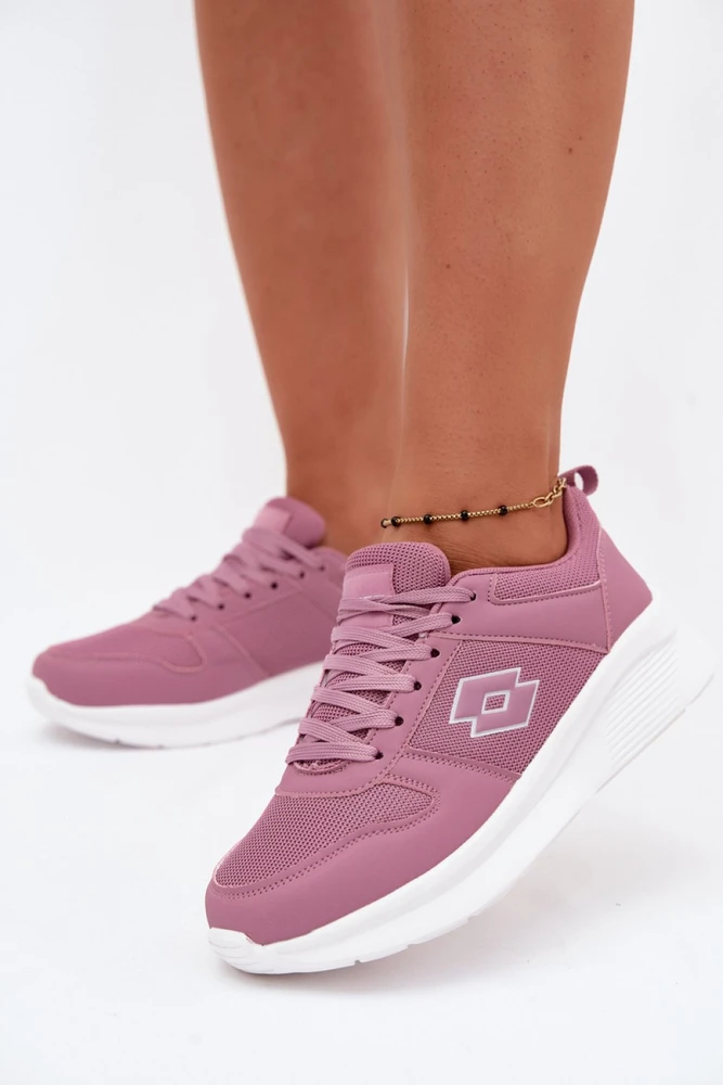 Pudros rožiniai platforminiai sportbačiai Step in style