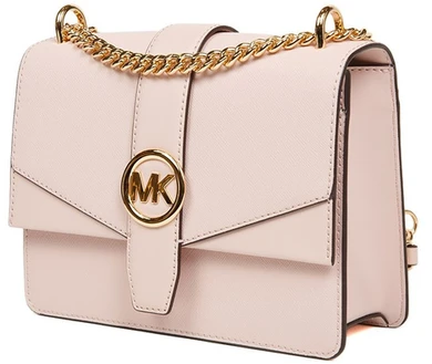 Pudroworóżowa skórzana listonoszka Michael Kors 35S5GGRC1L
