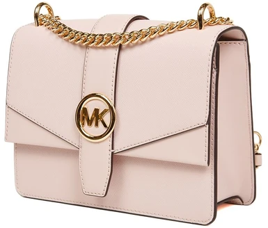 Pudroworóżowa skórzana listonoszka Michael Kors 35S5GGRC1L