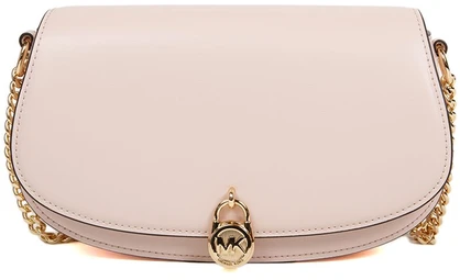 Pudroworóżowa skórzana listonoszka Michael Kors 35T5GIMM8L