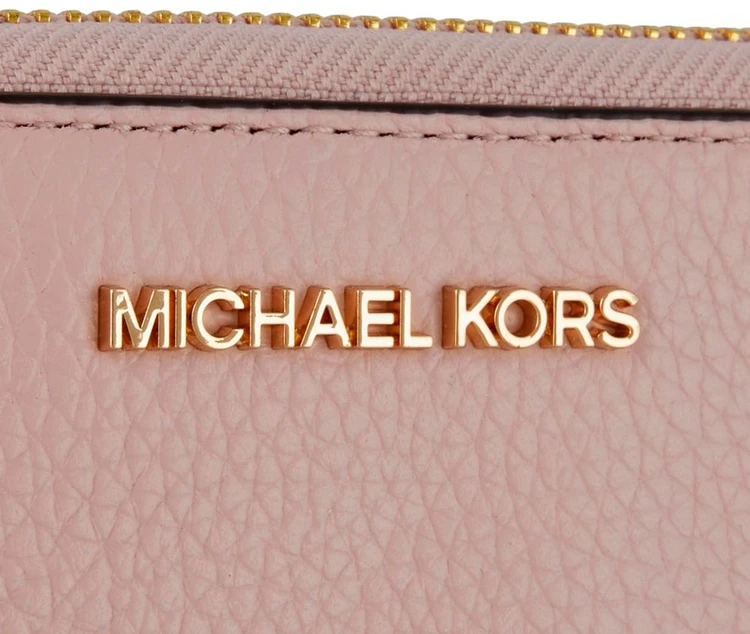 Pudroworóżowy skórzany portfel damski Michael Kors 35S9GTVE7L