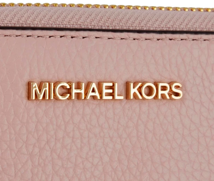 Pudroworóżowy skórzany portfel damski Michael Kors 35S9GTVE7L