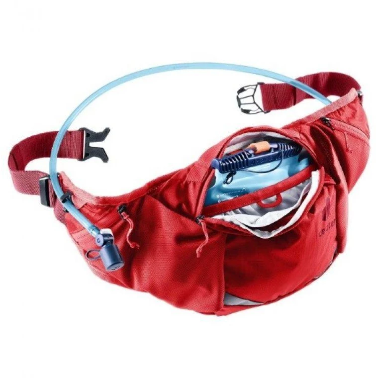 Deuter Pulse 3 l inkstų krepšys ant klubų Raudona