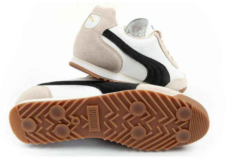 Puma Arizona Retro smėlio spalvos odiniai unisex sportiniai bateliai