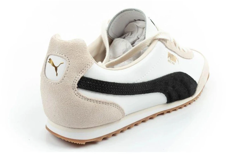Puma Arizona Retro smėlio spalvos odiniai unisex sportiniai bateliai