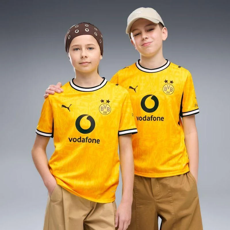 Puma Borussia Dortmund 2026/27 m. sezono namų stadiono marškinėliai jaunimui 784091-01