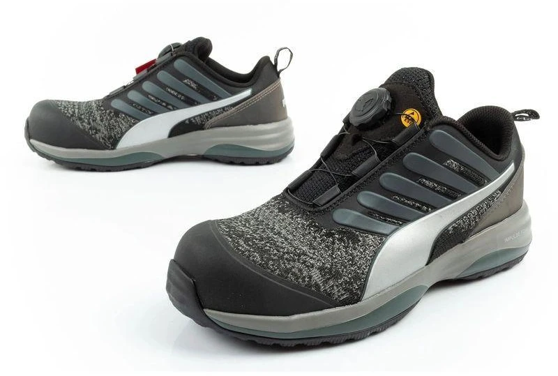 Puma Charge Juodi žemi su Disku S1P ESD HRO SRC darbo batai Juodi BOA