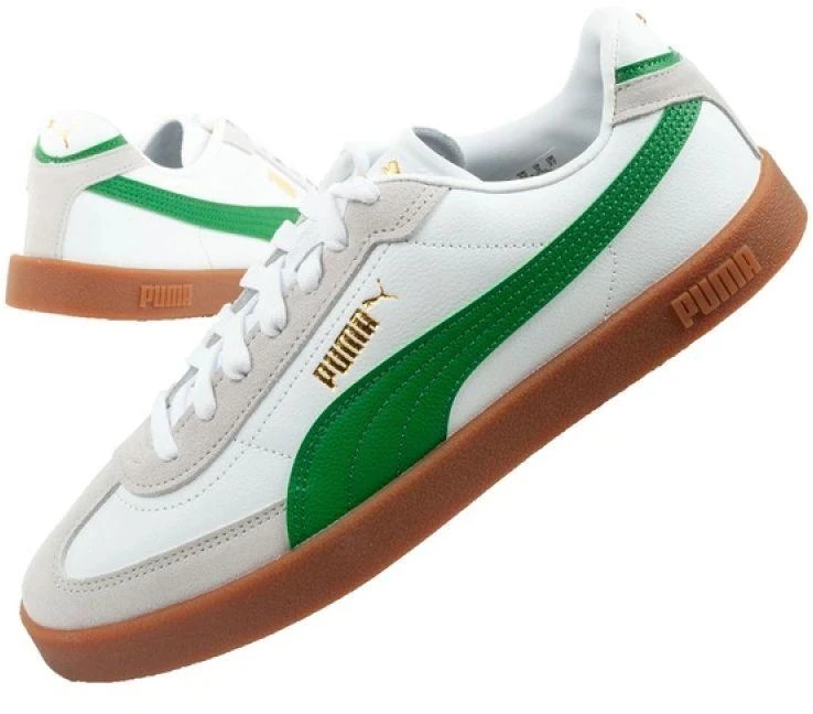 Puma Club II Era vyriški odiniai sportiniai batai kedai balti pilki žali