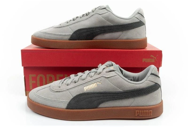 Puma Club II Era vyriški sportbačiai, odiniai, pilki