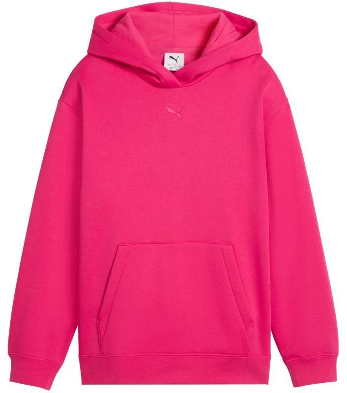 Puma ESS Centered Cat Logo Laisvalaikio džemperis su gobtuvu vaikams, fuksijų spalvos 692973 59