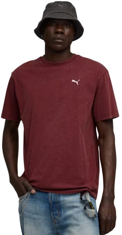 Puma Ess Išskirtiniai Laisvo Kirpimo Marškinėliai Burgundijos 688048 96