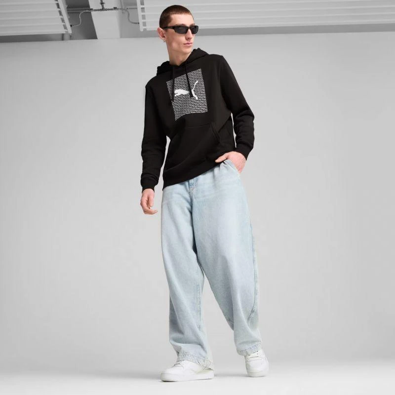 Puma Ess Logo Lab Hoodie FL M 684669 01 džemperis