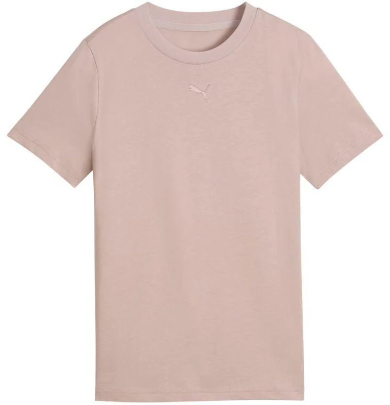 Puma ESS Marškinėliai su centruotu katės logotipu vaikams, rožiniai 692972 89