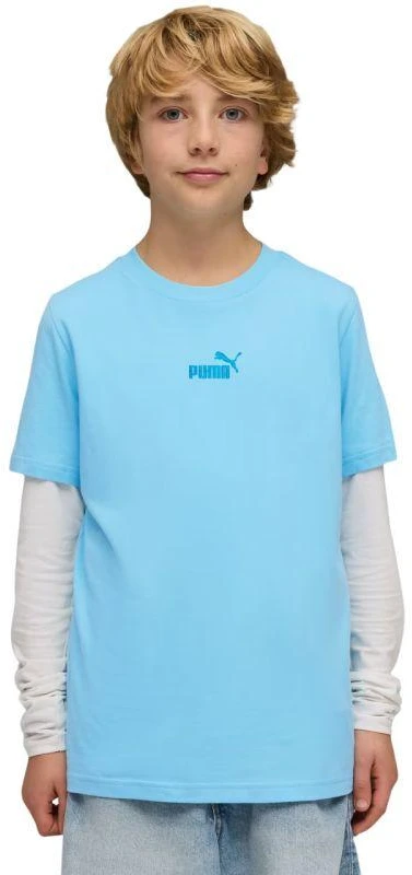 Puma ESS Marškinėliai su mažu Nr. 1 logotipu viduryje vaikams Mėlyni 692975 45