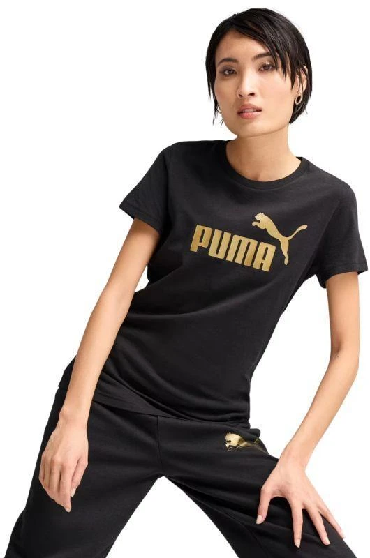 Puma Ess Metallic No. 1 Logo marškinėliai moterims 631536 51