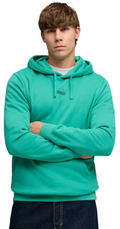 Puma ESS No. 1 Logotipas Centruota Bliuknelė su Gobtuvu Žalia 692914 40