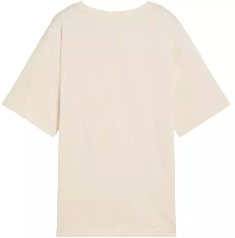 Puma ESS Relaxed Tee smėlio spalvos moteriški marškinėliai 684971 87