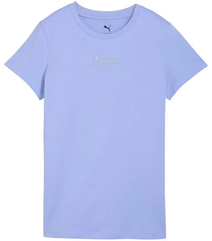 Puma ESS Script Tee moteriški marškinėliai violetiniai 691760 60