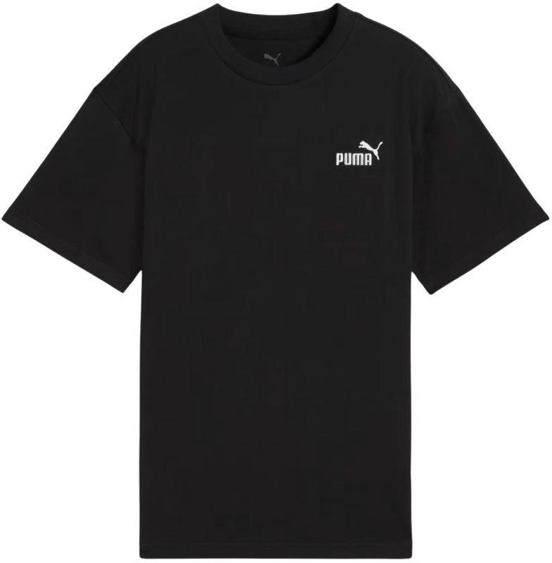 Puma ESS vaikiški laisvalaikio marškinėliai su mažu No. 1 logotipu, juodi 684920 01