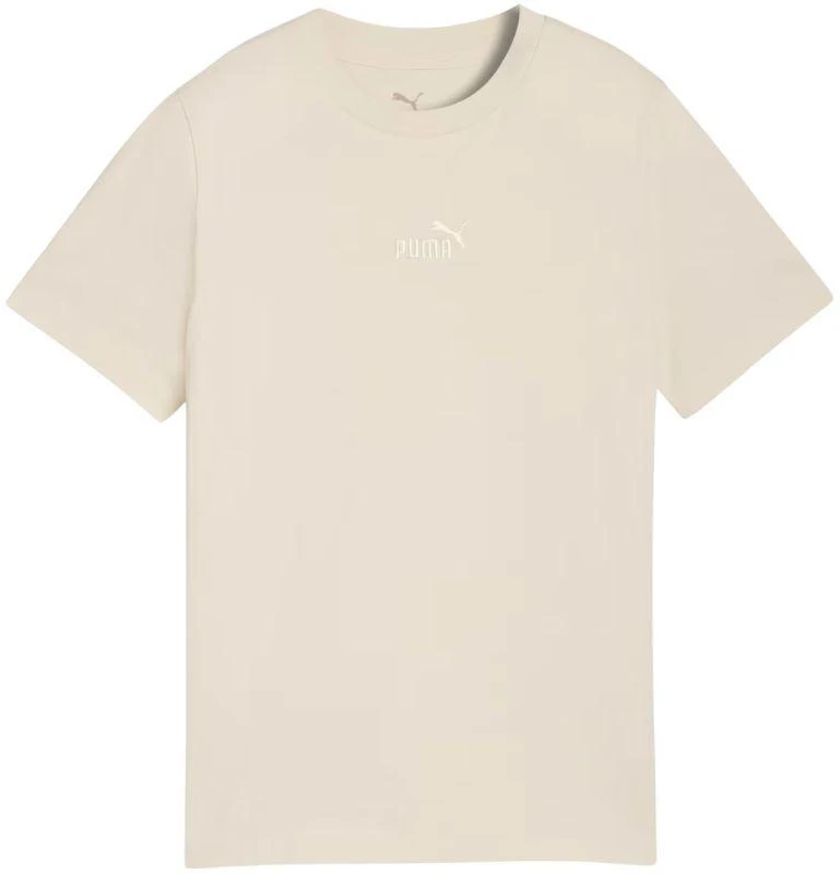 Puma ESS Vaikiški marškinėliai su centruotu No. 1 logotipu, smėlio spalvos 692975 87